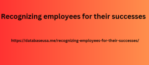 Recognizing employees for their successes