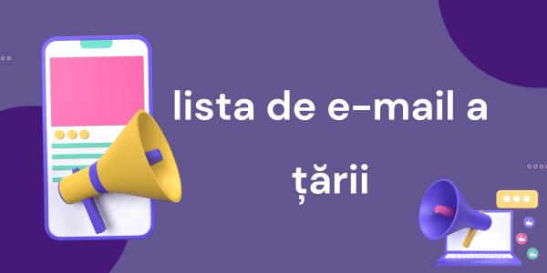 lista de e-mail a țării