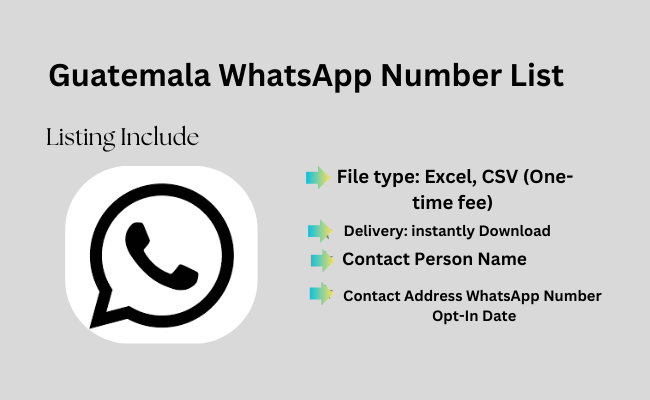 Guatemala WhatsApp Number List