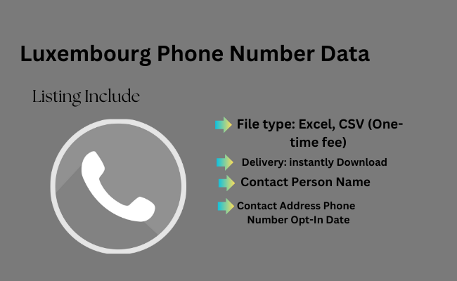 Luxembourg Phone Number Data