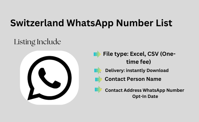 Switzerland WhatsApp Number List