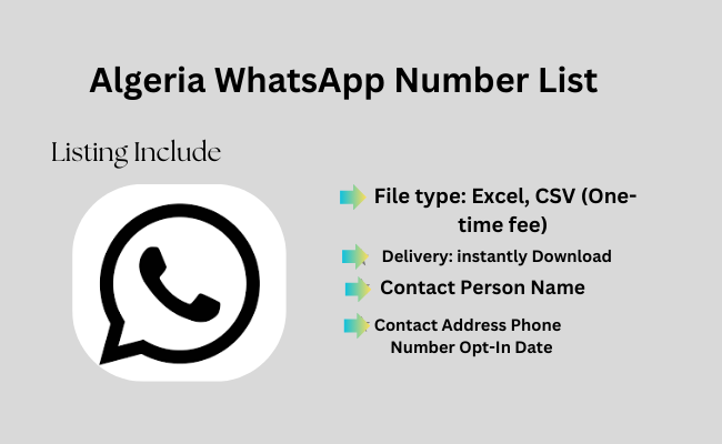 Algeria WhatsApp Number List