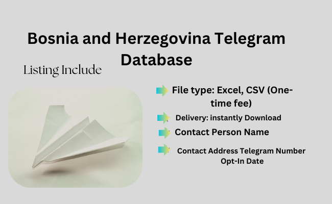 Bosnia and Herzegovina Telegram Database