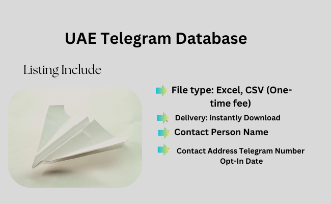 UAE Telegram Database