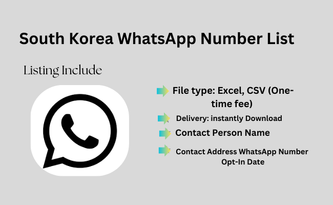 South Korea WhatsApp Number List