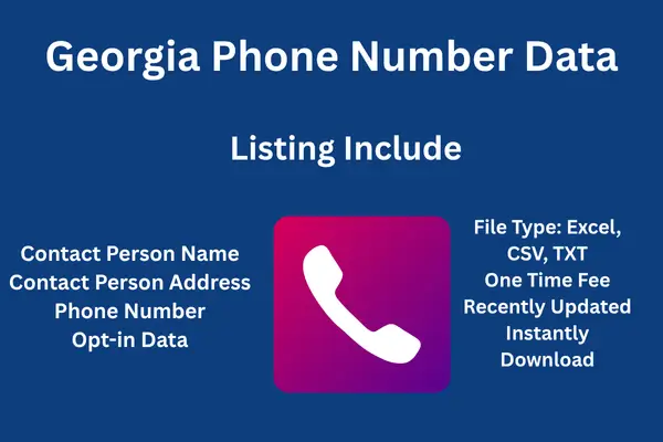 Georgia phone number data