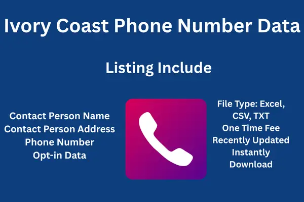 Ivory Coast phone number data