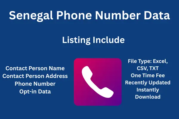 Senegal phone number data