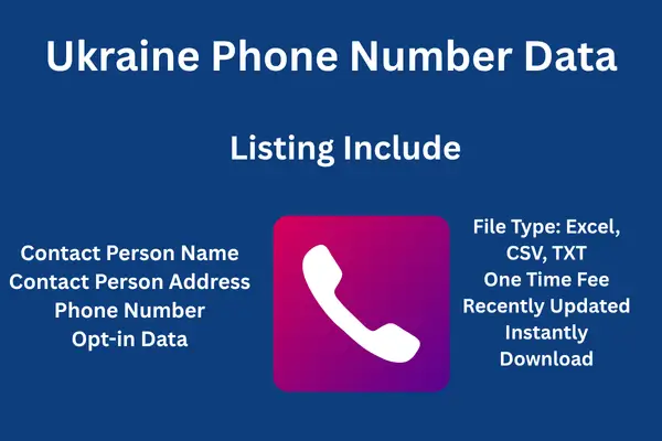 Ukraine phone number data